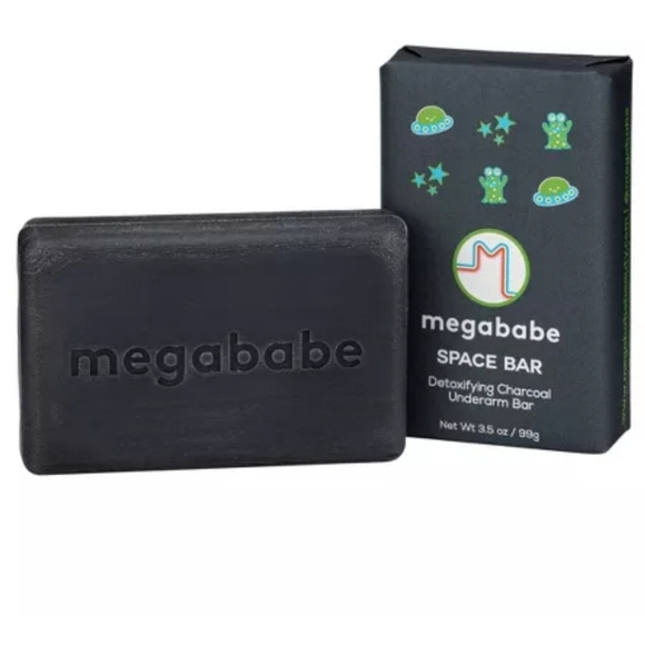 Megababe Space Bar Detoxifying Charcoal Underarm Bar 3.5oz - Picture 1 of 5